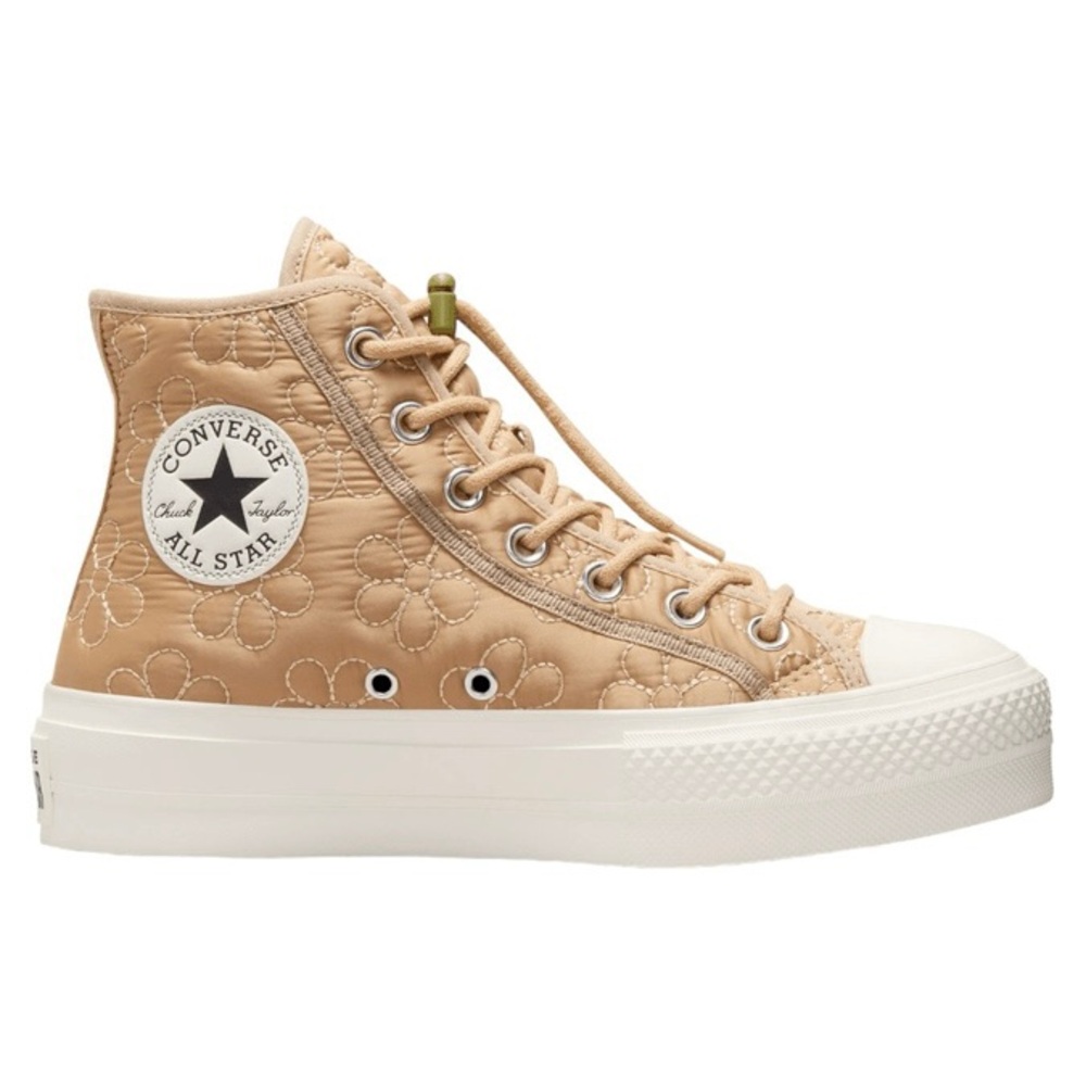 Converse Chuck Taylor All Star High Top Sneakers in Tan with Cream Sole